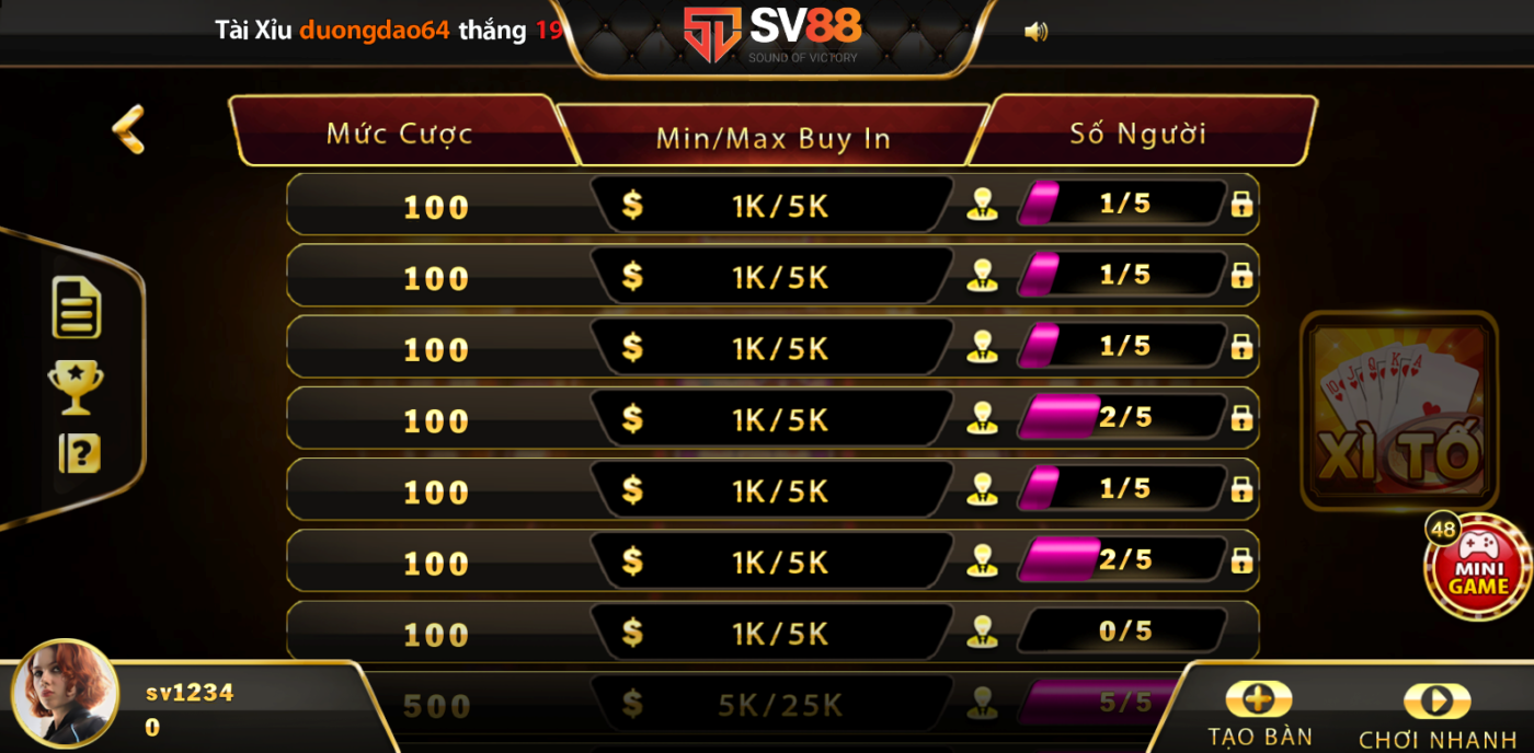 Top những game bài được ưa chuộng nhất tại SV88