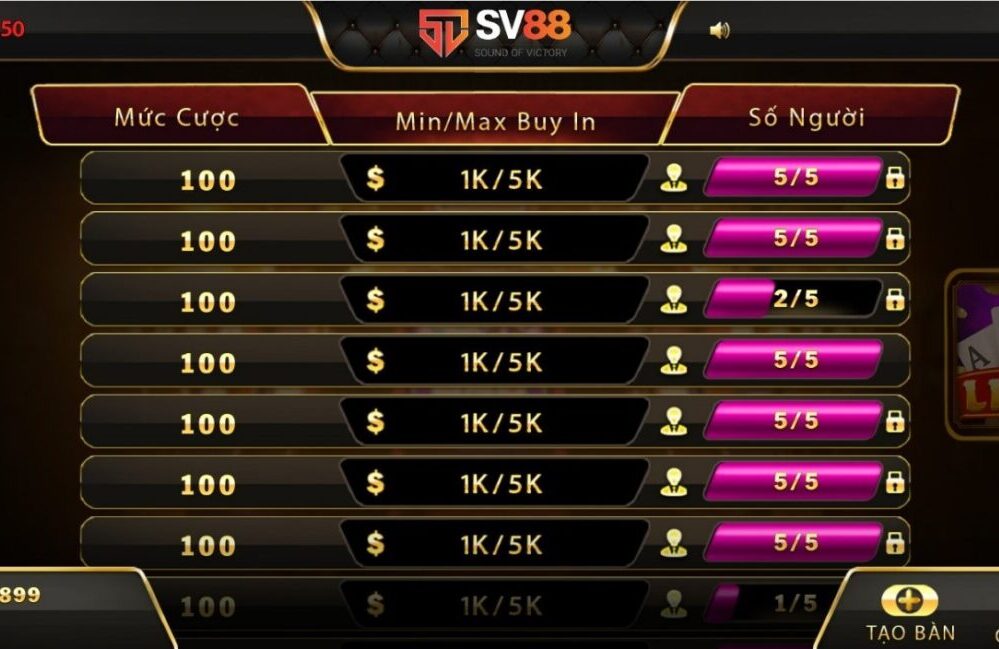 Chiến thuật săn thưởng Liêng link vào Sv88 cho tân thủ