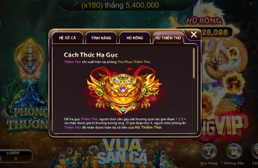 Cách chơi đơn giản của vua săn cá sv88