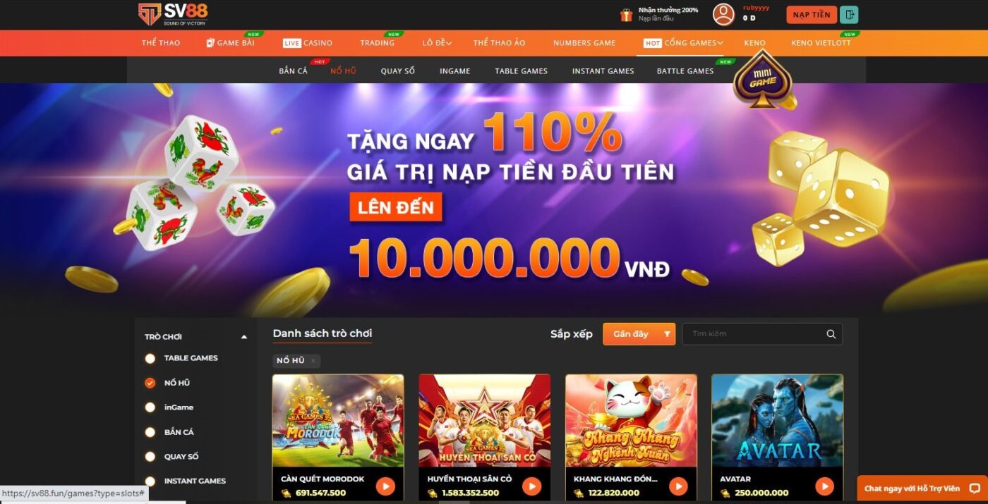 Luật chơi game Avatar tại SV88