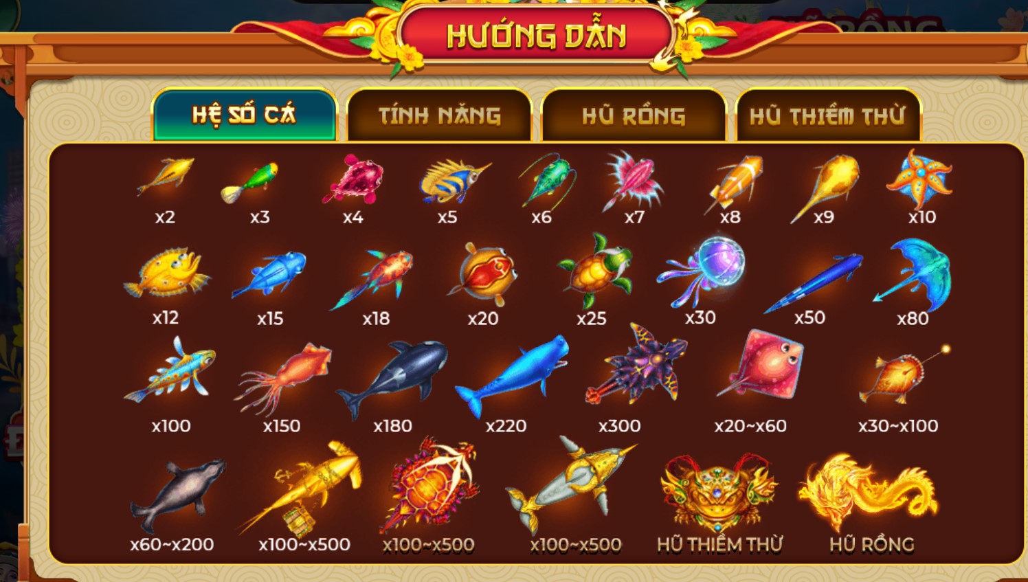 Khám phá các phòng chơi của Bắn cá đại lễ hội nhà cái Sv88