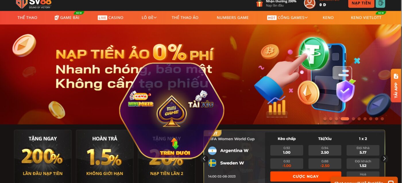 Các game mini khác trên nhà cái sv88