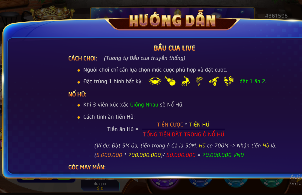 Bầu cua live sv88