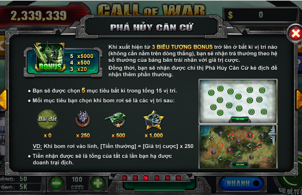 Call of war tại SV88