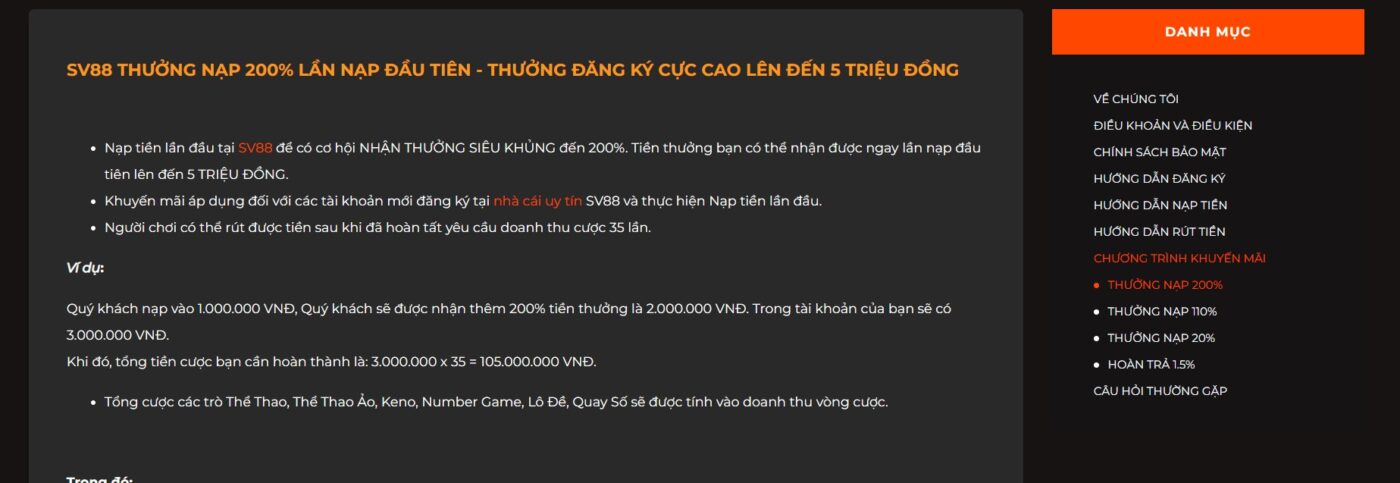 Tổng hợp những ưu đãi khủng khi truy cập link vao sv88