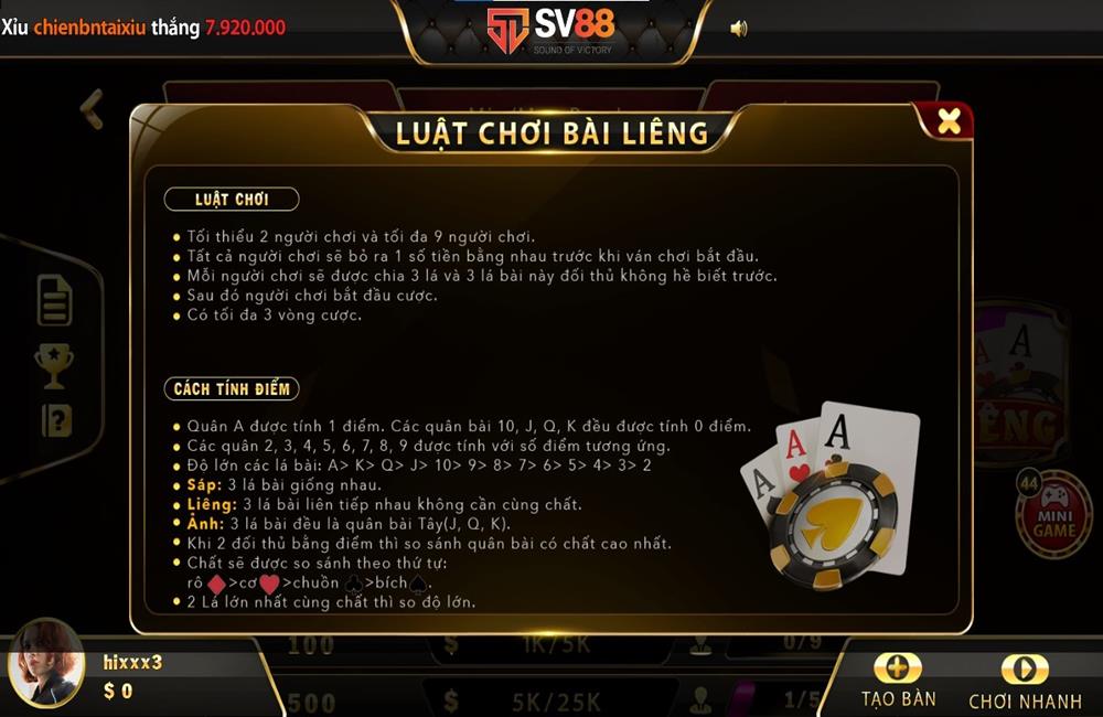 Liêng SV88