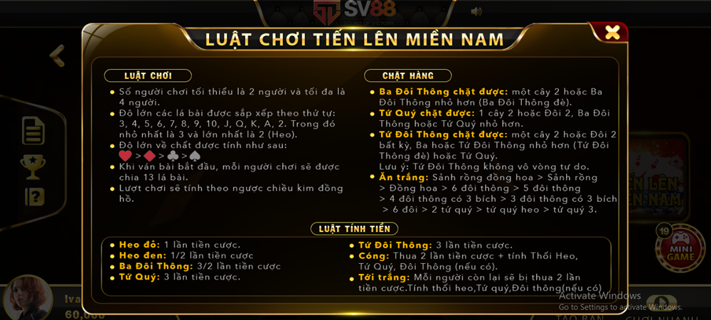 Tiến Lên Miền Nam SV88