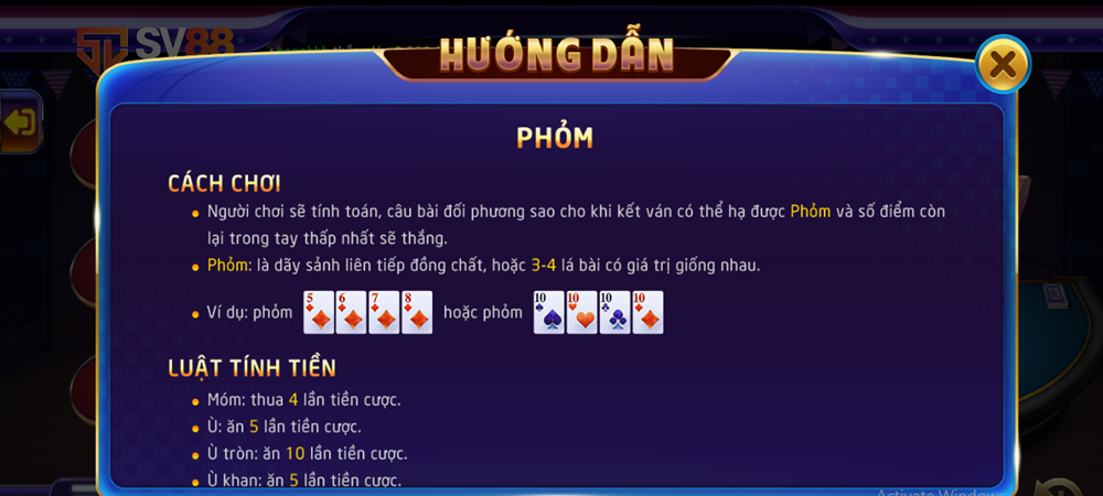 phỏm tại SV88 