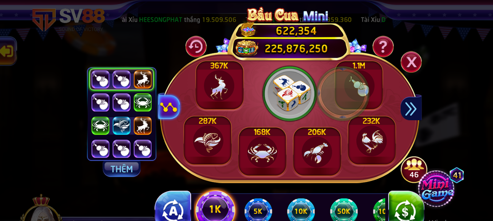 bầu cua SV88